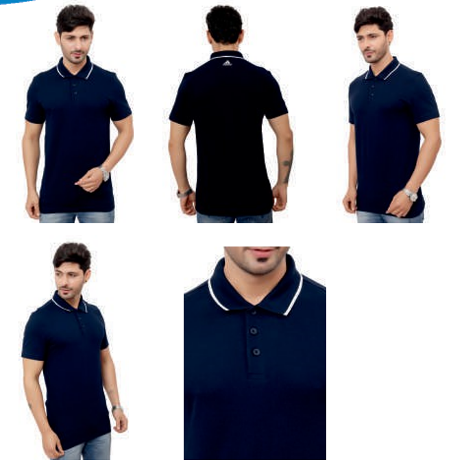 Addas 100% Cotton Tipping T-Shirt, Addas 100% Cotton Tipping T-Shirt,