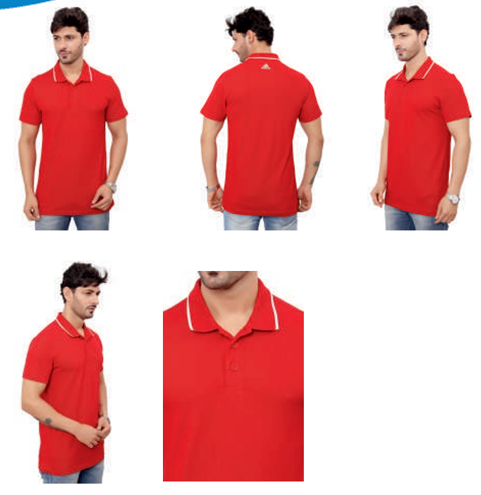 Addas 100% Cotton Tipping T-Shirt, Addas 100% Cotton Tipping T-Shirt,