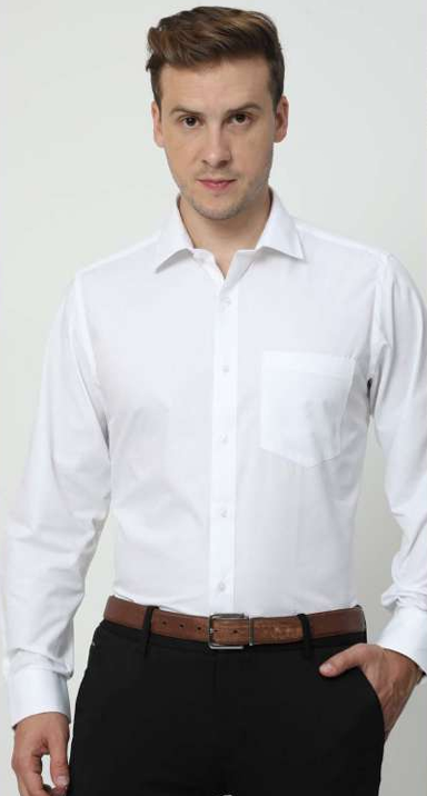 VANHEUSEN CORE SHIRT CVC BLUE & WHITE