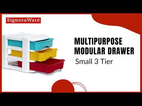 Signora ware Multipurpose Modular Drawer Small 3 Tier 6.5 Each Drawer Signora ware Multipurpose Modular Drawer Small 3 Tier 6.5 Each Drawer