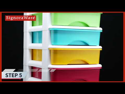 Signora ware Multipurpose Modular Drawer Small 4 Tier 6.5 Each Drawer Signora ware Multipurpose Modular Drawer Small 4 Tier 6.5 Each Drawer