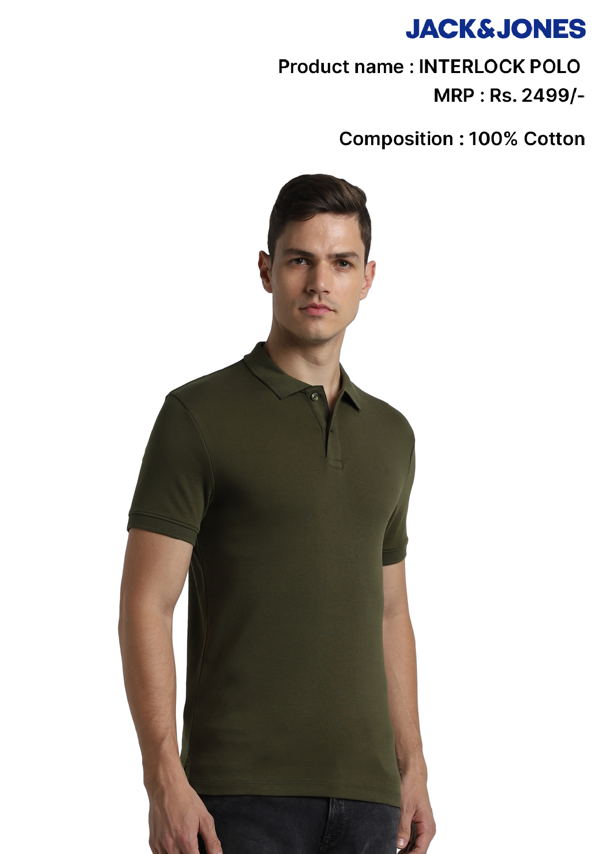 Jack & Jones Interlock Polo T- Shirt Jack & Jones Interlock Polo T- Shirt