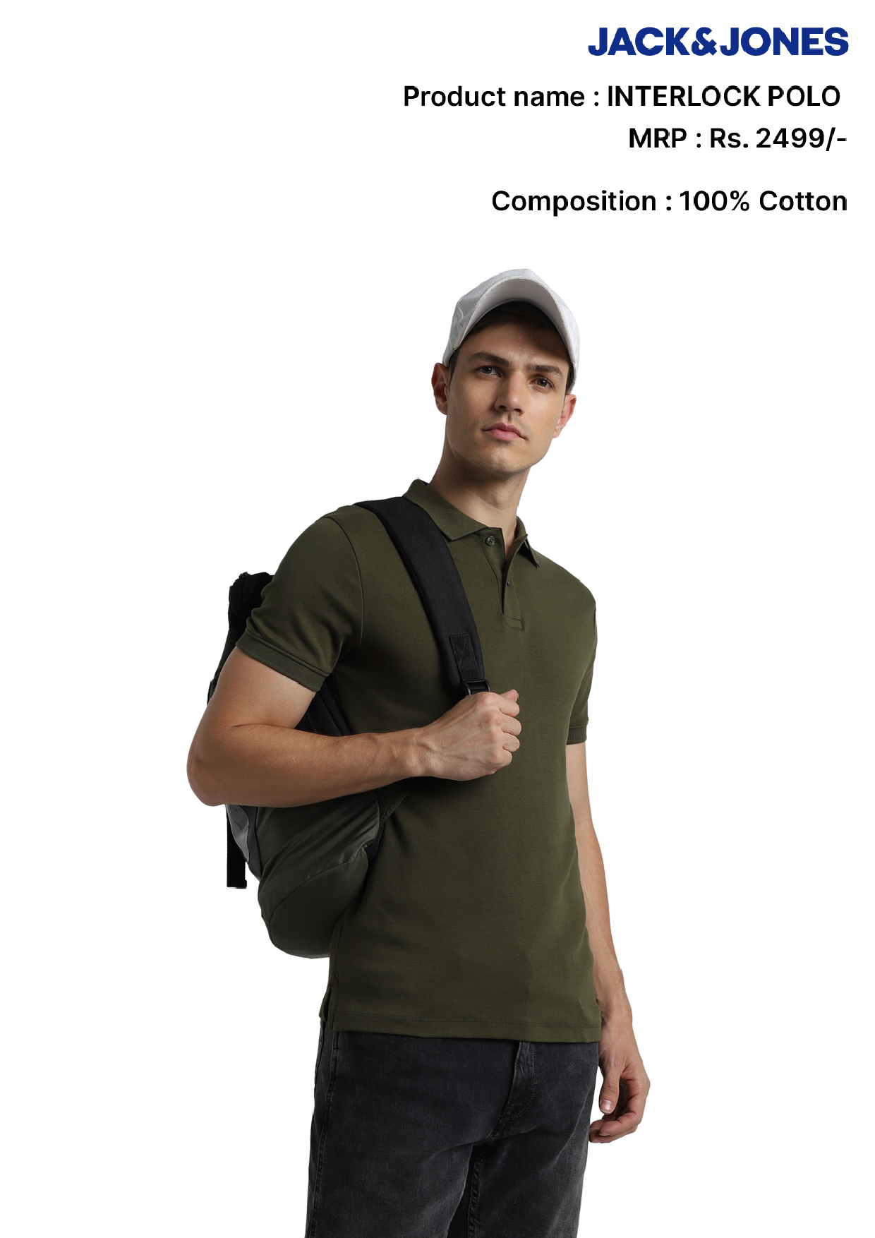 Jack & Jones Interlock Polo T- Shirt Jack & Jones Interlock Polo T- Shirt