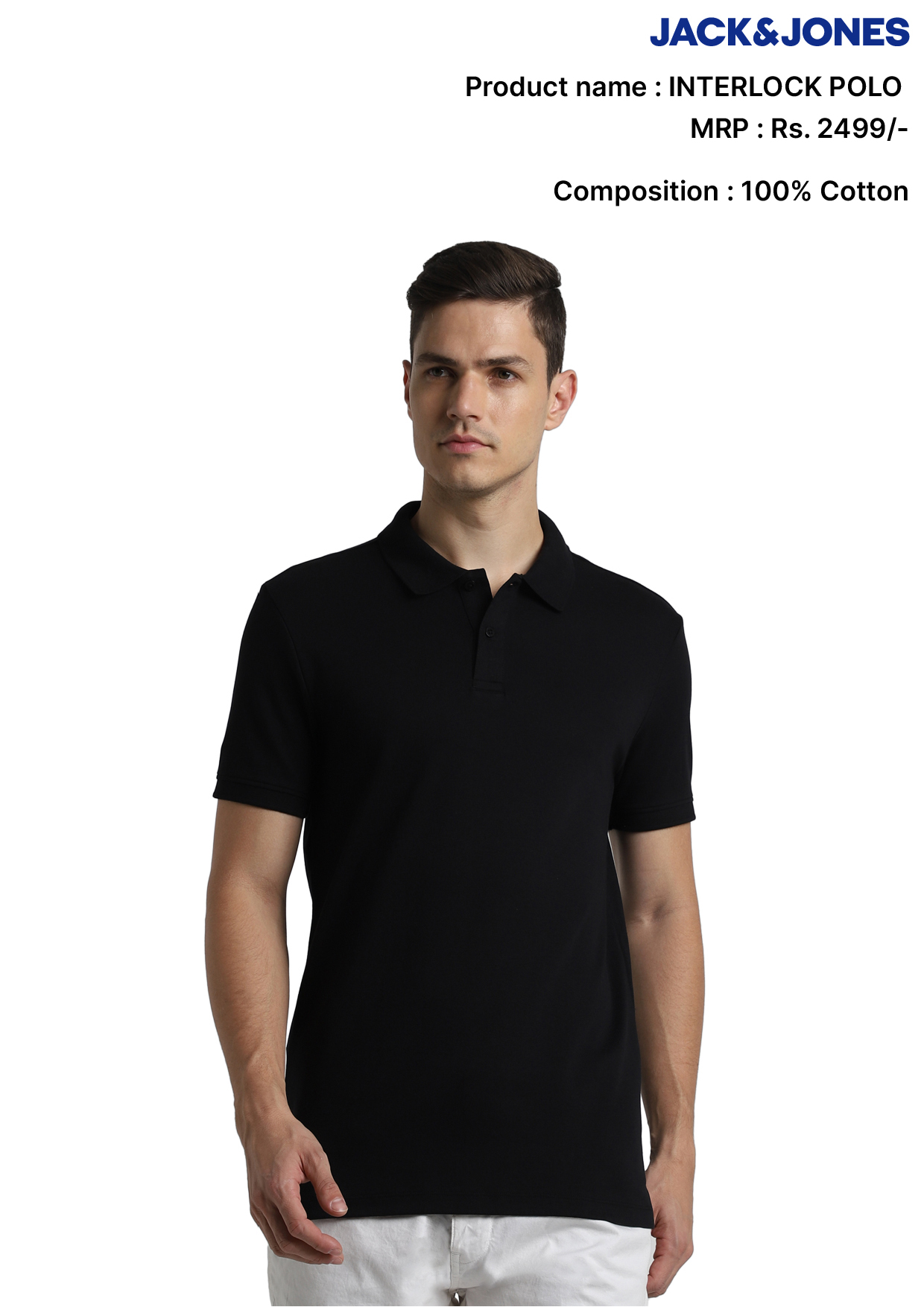 Jack & Jones Interlock Polo T- Shirt Jack & Jones Interlock Polo T- Shirt