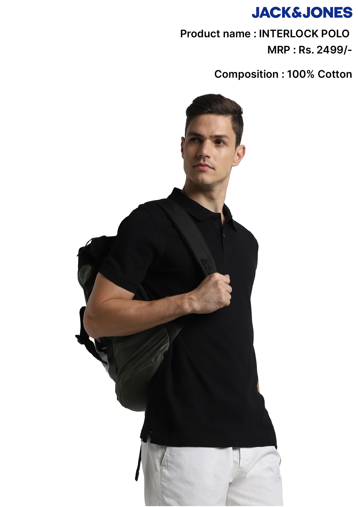 Jack & Jones Interlock Polo T- Shirt Jack & Jones Interlock Polo T- Shirt