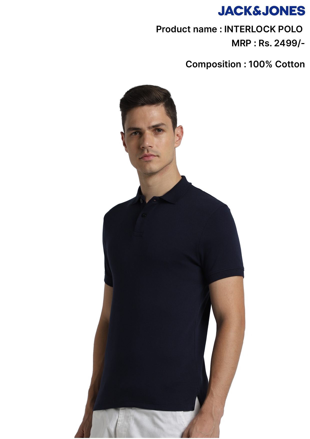Jack & Jones Interlock Polo T- Shirt Jack & Jones Interlock Polo T- Shirt