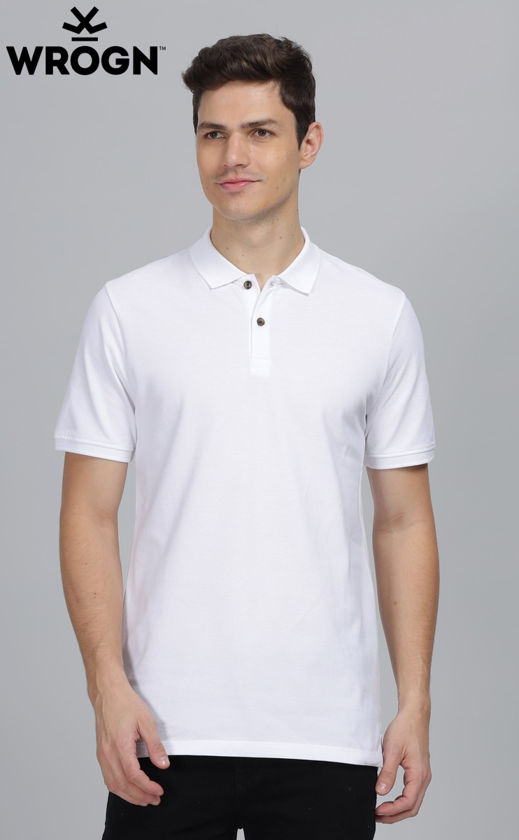 Wrongn Solid Polo T- Shirt Multicolor Wrongn Solid Polo T- Shirt Multicolor