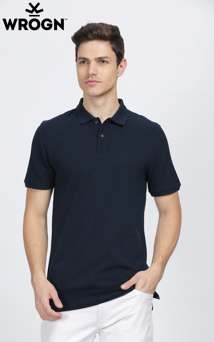 Wrongn Solid Polo T- Shirt Multicolor Wrongn Solid Polo T- Shirt Multicolor
